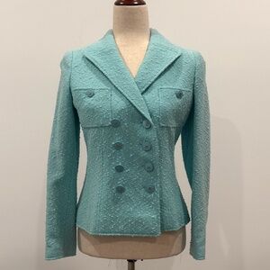 CHANEL boucle double breasted jacket